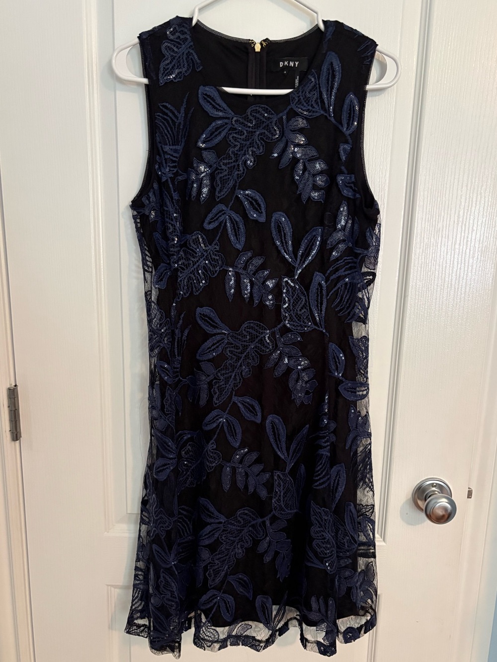 DKNY Floral Embroidered Dress